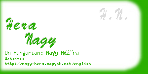 hera nagy business card